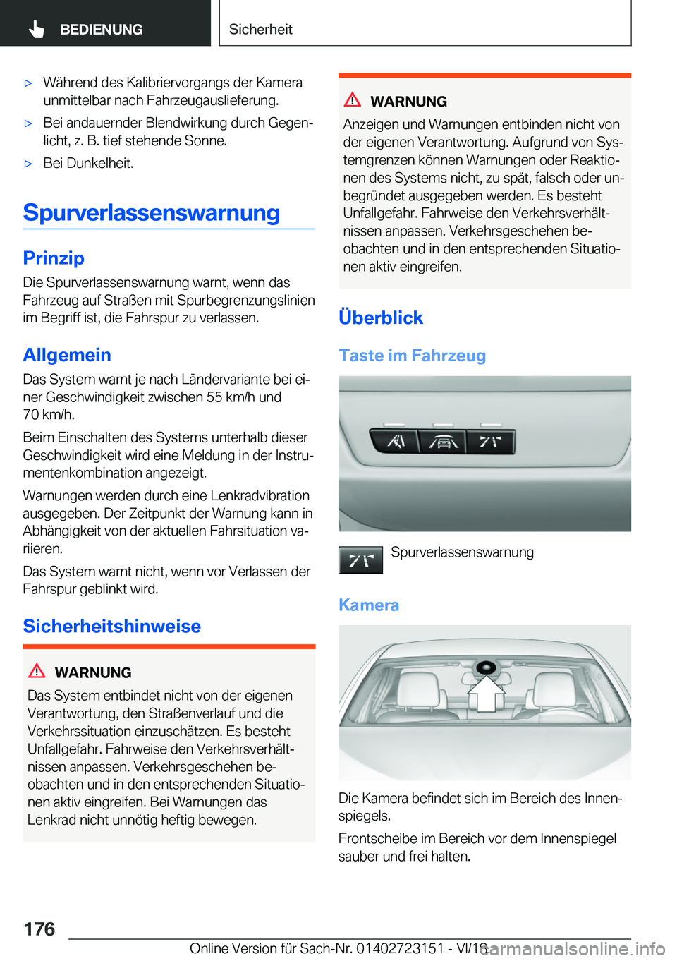 BMW 4 SERIES GRAN COUPE 2019  Betriebsanleitungen (in German) x�W�