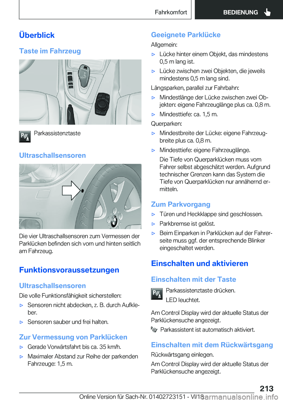 BMW 4 SERIES GRAN COUPE 2019  Betriebsanleitungen (in German) �