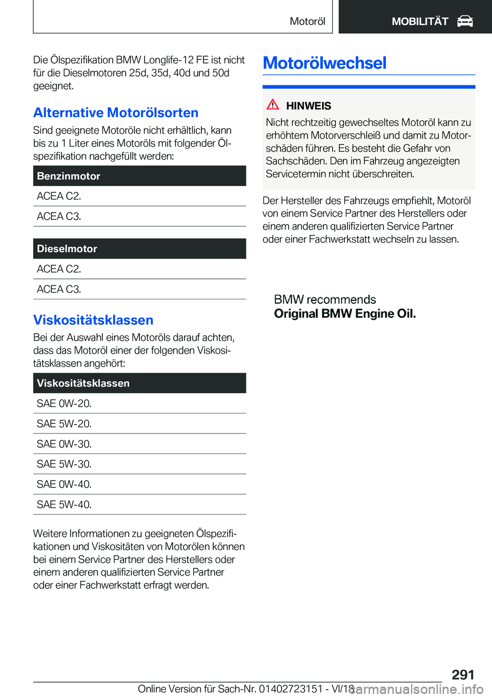BMW 4 SERIES GRAN COUPE 2019  Betriebsanleitungen (in German) �D�i�e��