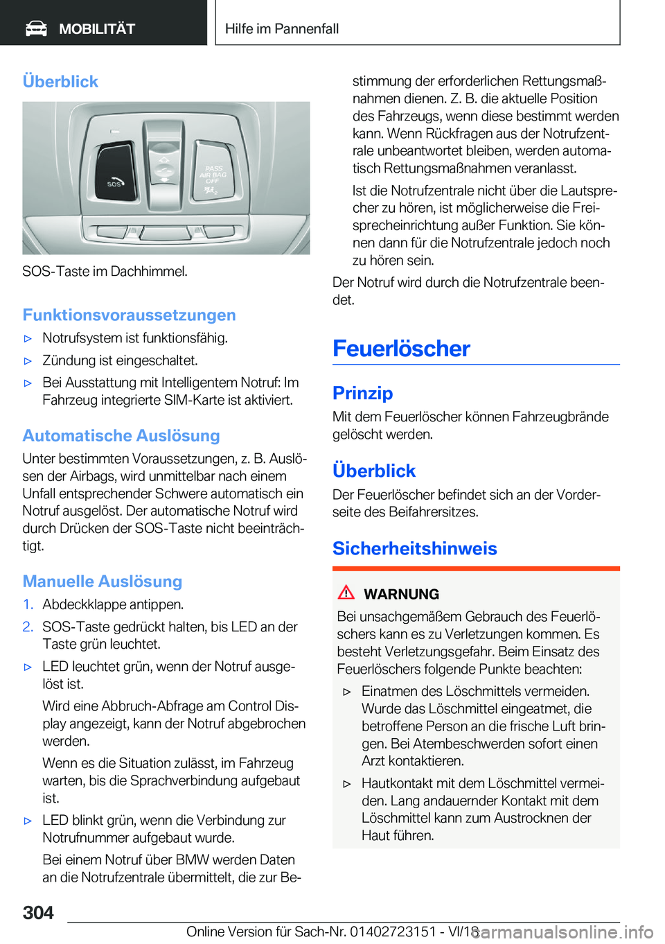 BMW 4 SERIES GRAN COUPE 2019  Betriebsanleitungen (in German) �