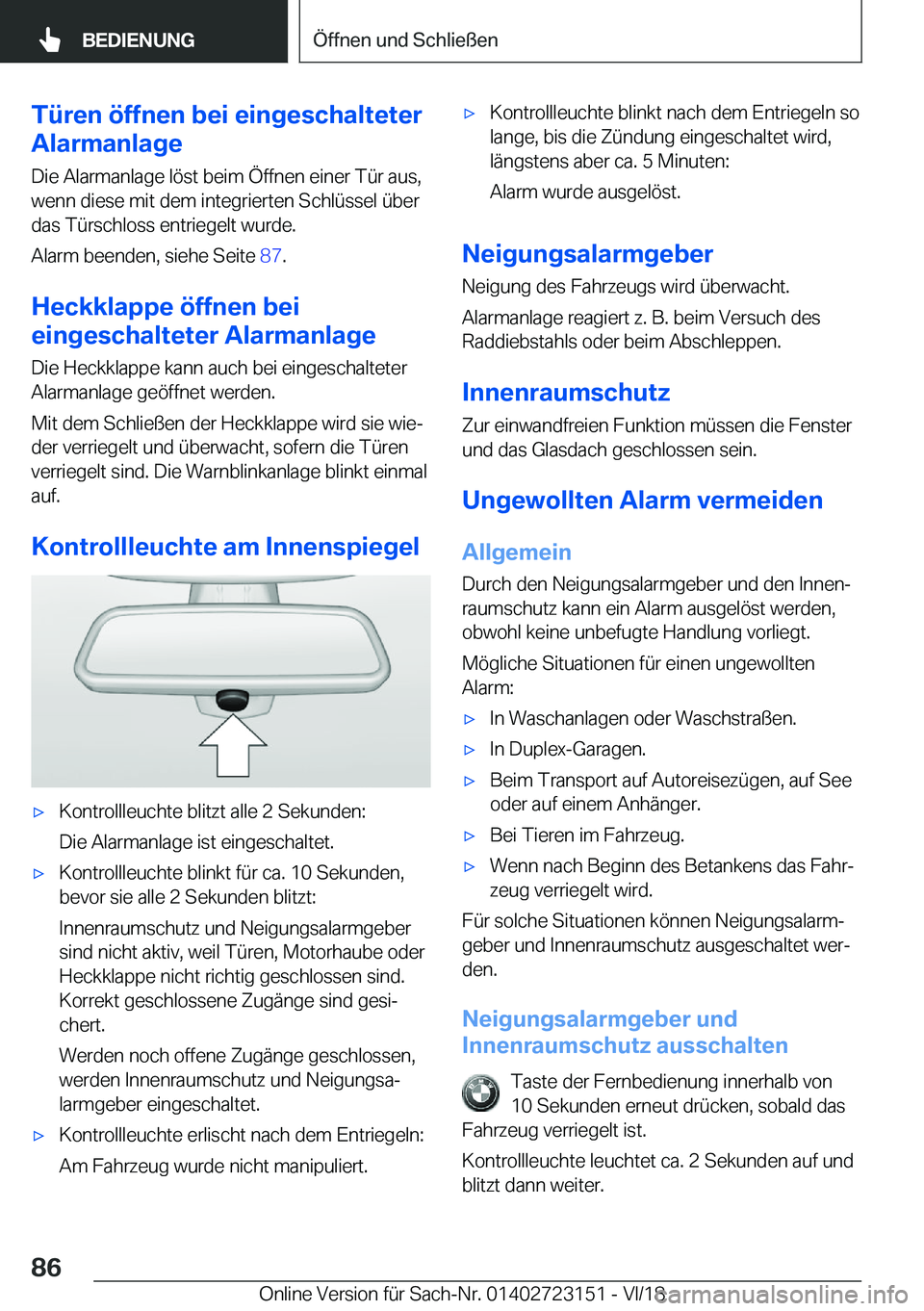 BMW 4 SERIES GRAN COUPE 2019  Betriebsanleitungen (in German) �T�