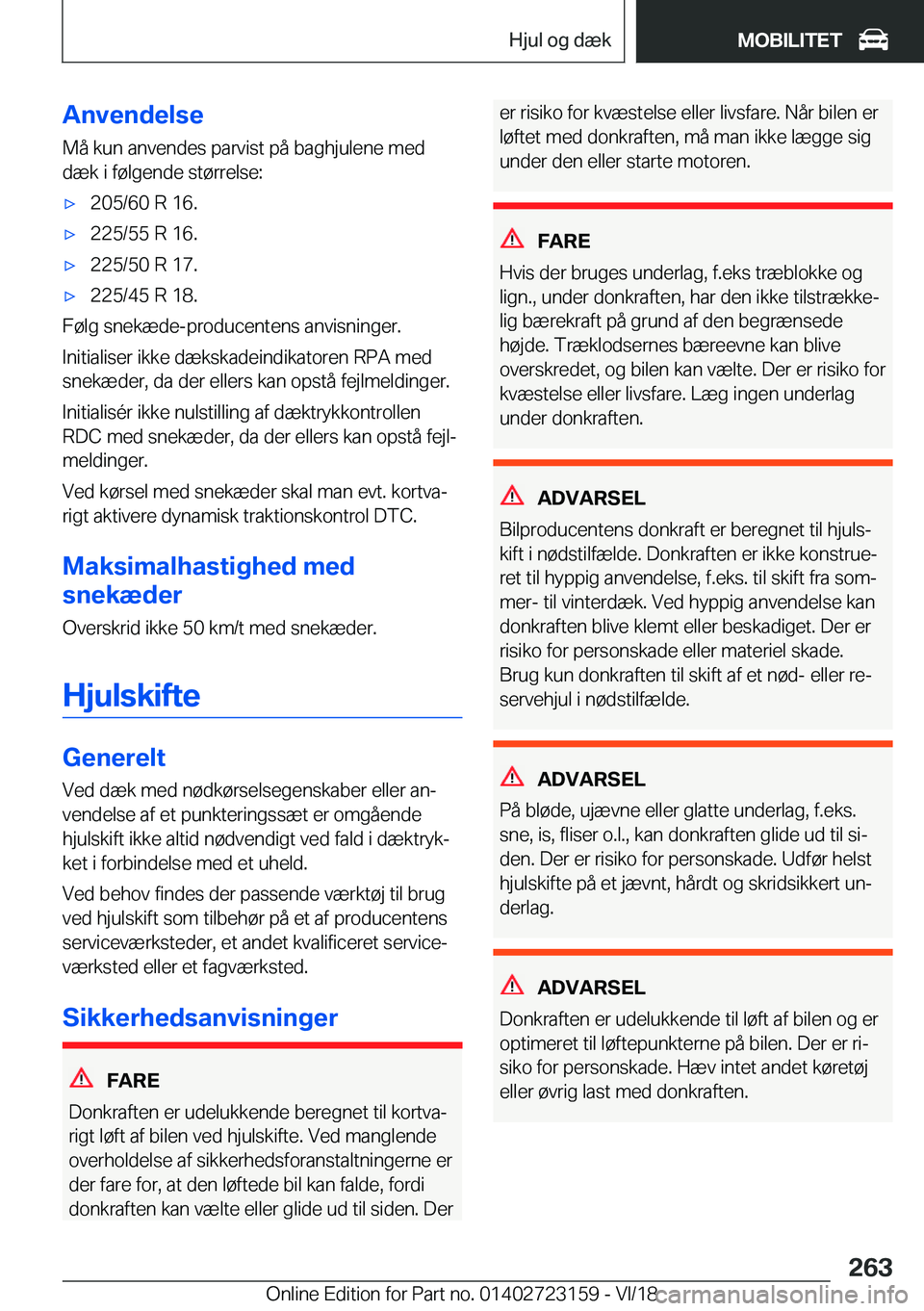 BMW 4 SERIES GRAN COUPE 2019  InstruktionsbØger (in Danish) �A�n�v�e�n�d�e�l�s�e�M�å��k�u�n��a�n�v�e�n�d�e�s��p�a�r�v�i�s�t��p�å��b�a�g�h�j�u�l�e�n�e��m�e�d�d�æ�k��i��f�