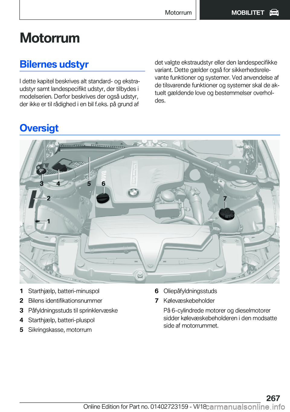 BMW 4 SERIES GRAN COUPE 2019  InstruktionsbØger (in Danish) �M�o�t�o�r�r�u�m�B�i�l�e�r�n�e�s��u�d�s�t�y�r
�I��d�e�t�t�e��k�a�p�i�t�e�l��b�e�s�k�r�i�v�e�s��a�l�t��s�t�a�n�d�a�r�d�-��o�g��e�k�s�t�r�aj
�u�d�s�t�y�r��s�a�m�t��l�a�n�d�e�s�p�e�c�i�f�i�k�t