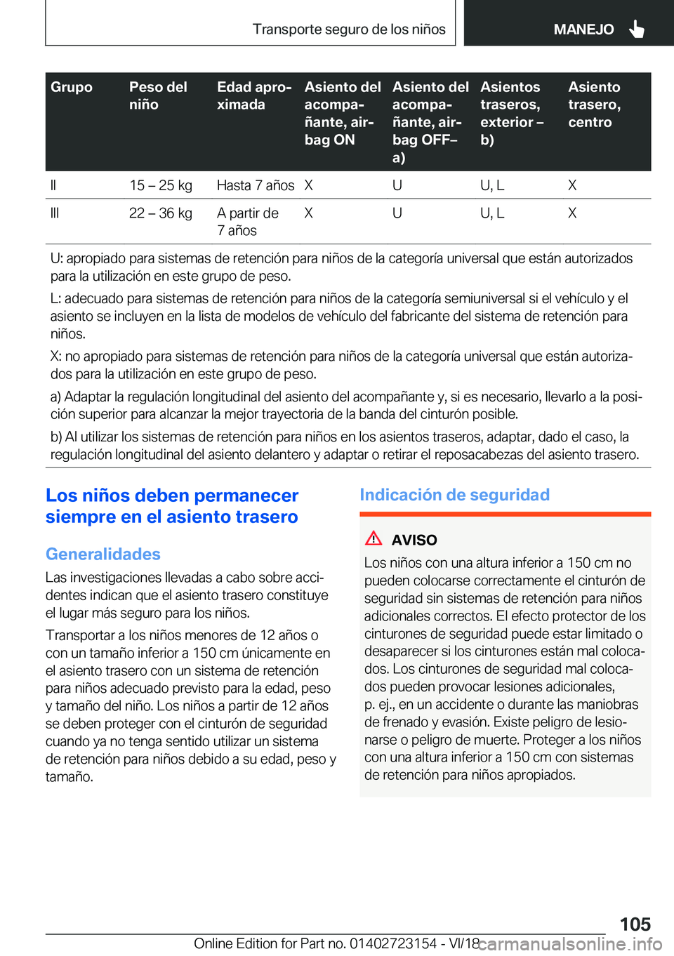 BMW 4 SERIES GRAN COUPE 2019  Manuales de Empleo (in Spanish) �G�r�u�p�o�P�e�s�o��d�e�l
�n�i�