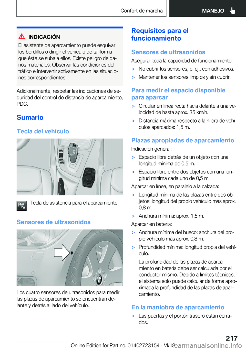 BMW 4 SERIES GRAN COUPE 2019  Manuales de Empleo (in Spanish) �I�N�D�I�C�A�C�I�