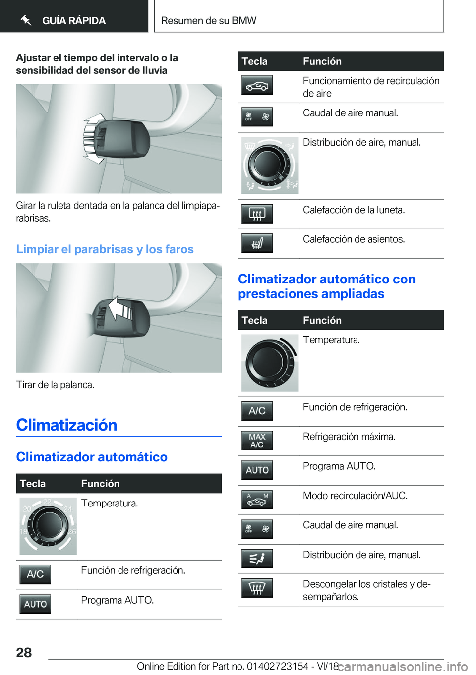 BMW 4 SERIES GRAN COUPE 2019  Manuales de Empleo (in Spanish) �A�j�u�s�t�a�r��e�l��t�i�e�m�p�o��d�e�l��i�n�t�e�r�v�a�l�o��o��l�a
�s�e�n�s�i�b�i�l�i�d�a�d��d�e�l��s�e�n�s�o�r��d�e��l�l�u�v�i�a
�G�i�r�a�r��l�a��r�u�l�e�t�a��d�e�n�t�a�d�a��e�n��l�a�