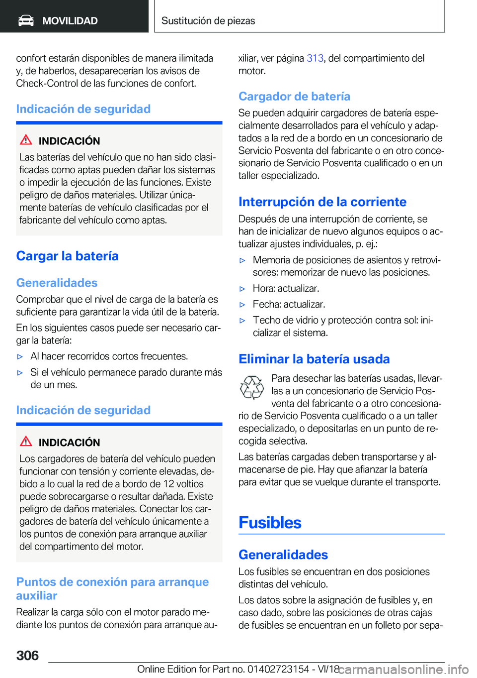 BMW 4 SERIES GRAN COUPE 2019  Manuales de Empleo (in Spanish) �c�o�n�f�o�r�t��e�s�t�a�r�