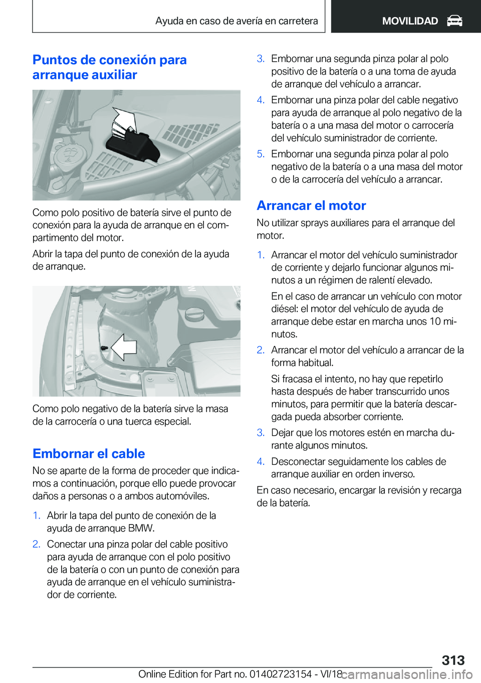 BMW 4 SERIES GRAN COUPE 2019  Manuales de Empleo (in Spanish) �P�u�n�t�o�s��d�e��c�o�n�e�x�i�