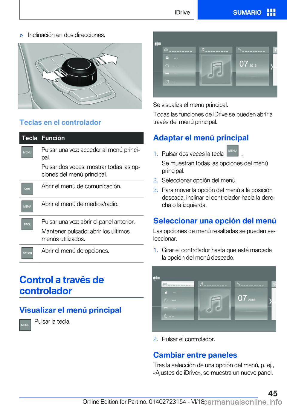 BMW 4 SERIES GRAN COUPE 2019  Manuales de Empleo (in Spanish) x�I�n�c�l�i�n�a�c�i�