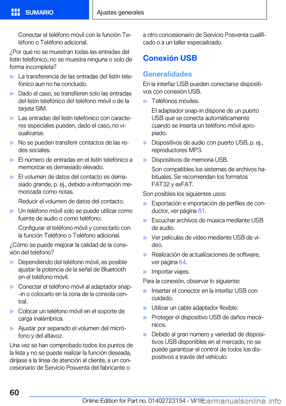 BMW 4 SERIES GRAN COUPE 2019  Manuales de Empleo (in Spanish) �C�o�n�e�c�t�a�r��e�l��t�e�l�