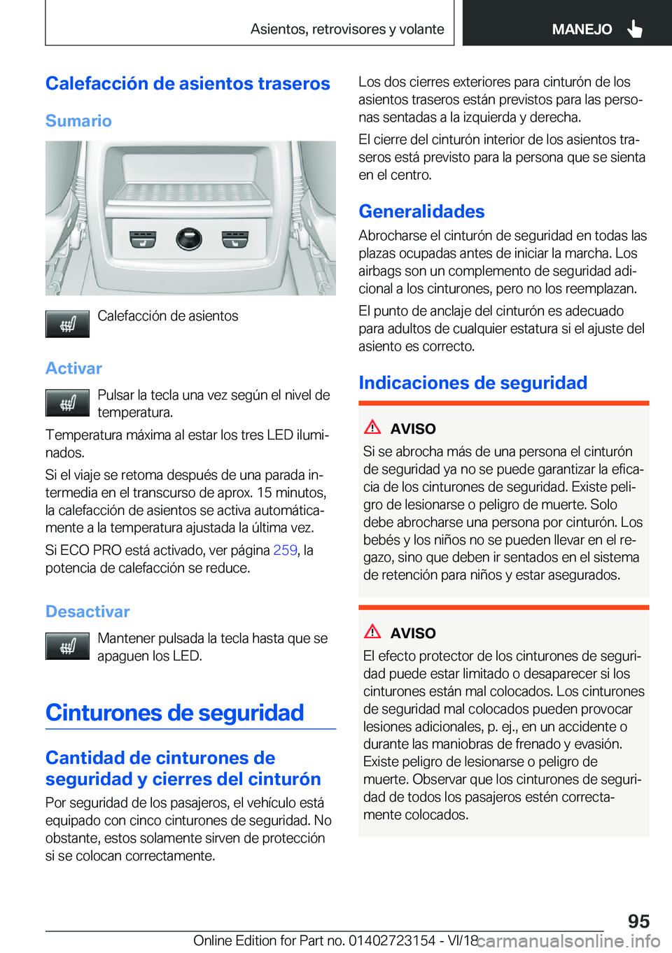 BMW 4 SERIES GRAN COUPE 2019  Manuales de Empleo (in Spanish) �C�a�l�e�f�a�c�c�i�
