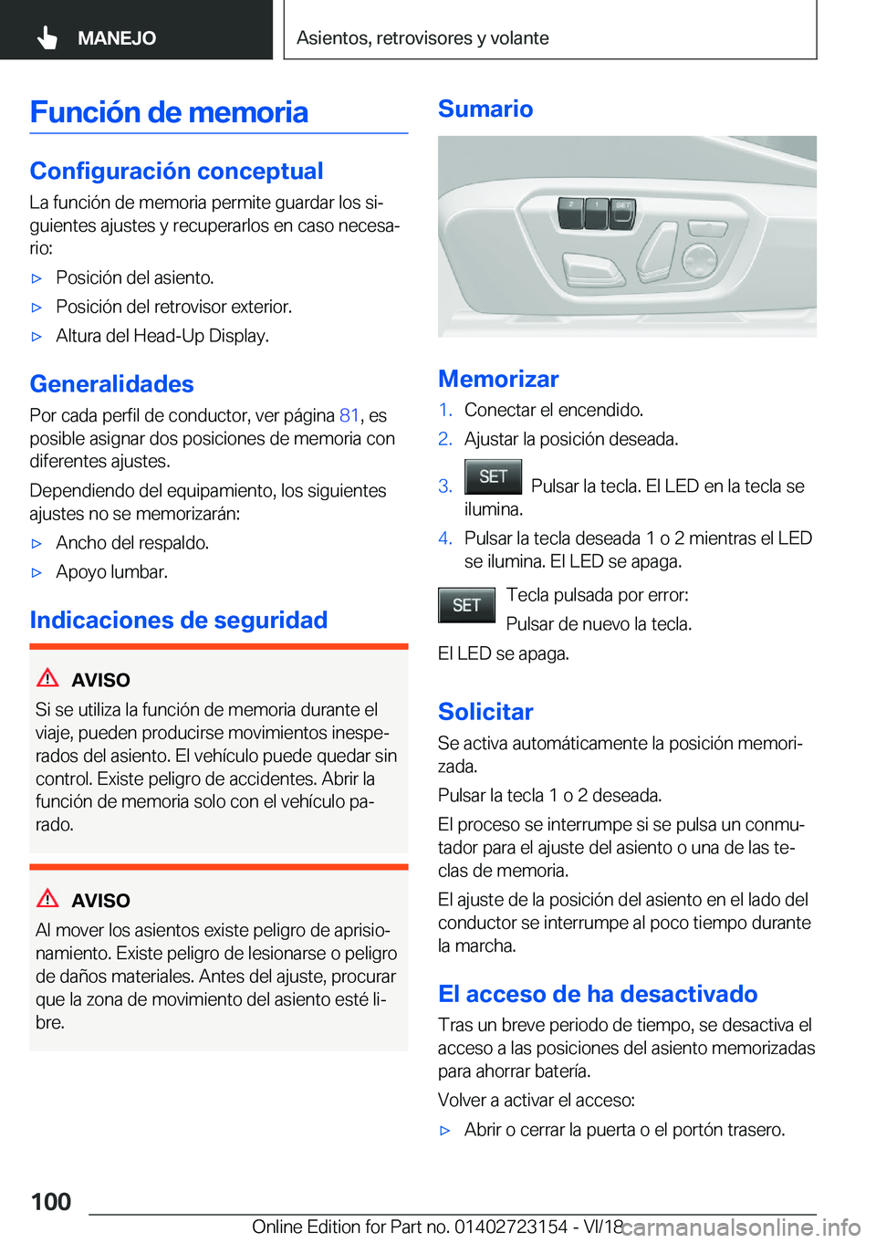 BMW 4 SERIES GRAN COUPE 2019  Manuales de Empleo (in Spanish) �F�u�n�c�i�