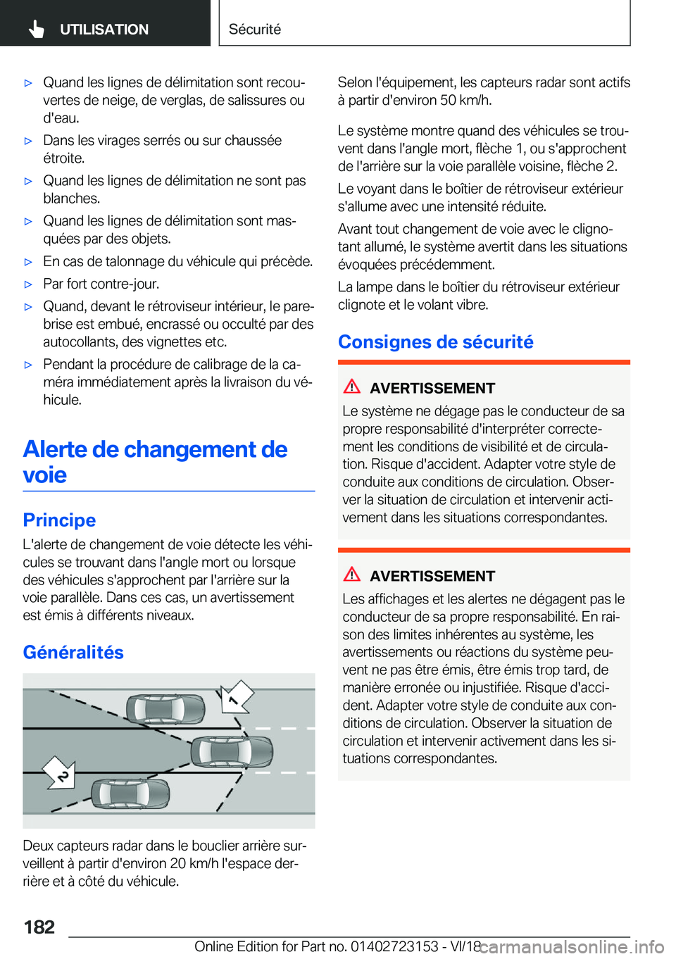BMW 4 SERIES GRAN COUPE 2019  Notices Demploi (in French) 'x�Q�u�a�n�d��l�e�s��l�i�g�n�e�s��d�e��d�é�l�i�m�i�t�a�t�i�o�n��s�o�n�t��r�e�c�o�uj
�v�e�r�t�e�s��d�e��n�e�i�g�e�,��d�e��v�e�r�g�l�a�s�,��d�e��s�a�l�i�s�s�u�r�e�s��o�u
�d�'�e�a�
