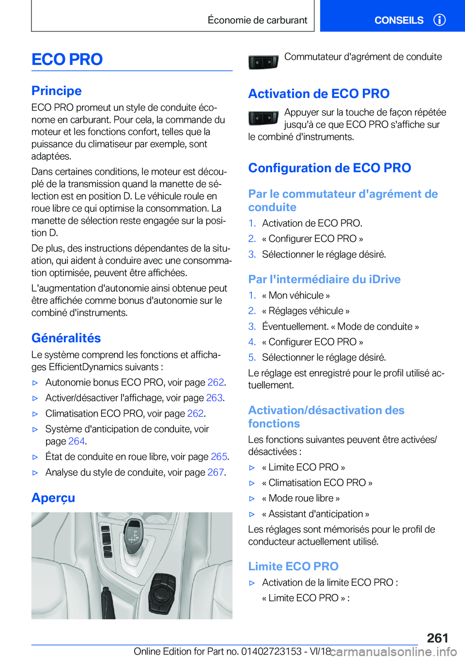 BMW 4 SERIES GRAN COUPE 2019  Notices Demploi (in French) �E�C�O��P�R�O
�P�r�i�n�c�i�p�e�E�C�O��P�R�O��p�r�o�m�e�u�t��u�n��s�t�y�l�e��d�e��c�o�n�d�u�i�t�e��é�c�oj
�n�o�m�e��e�n��c�a�r�b�u�r�a�n�t�.��P�o�u�r��c�e�l�a�,��l�a��c�o�m�m�a�n�d�e��
