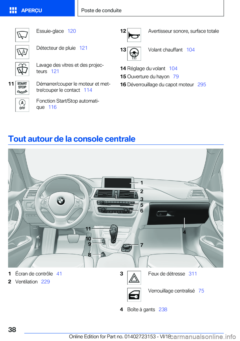 BMW 4 SERIES GRAN COUPE 2019  Notices Demploi (in French) �E�s�s�u�i�e�-�g�l�a�c�e\_�1�2�0�D�é�t�e�c�t�e�u�r��d�e��p�l�u�i�e\_ �1�2�1�L�a�v�a�g�e��d�e�s��v�i�t�r�e�s��e�t��d�e�s��p�r�o�j�e�cj
�t�e�u�r�s\_ �1�2�1�1�1�D�é�m�a�r�r�e�r�/�c�o�u�p�