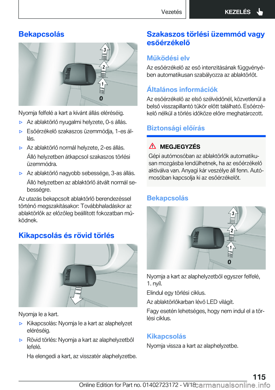 BMW 4 SERIES GRAN COUPE 2019  Kezelési útmutató (in Hungarian) �B�e�k�a�p�c�s�o�l�