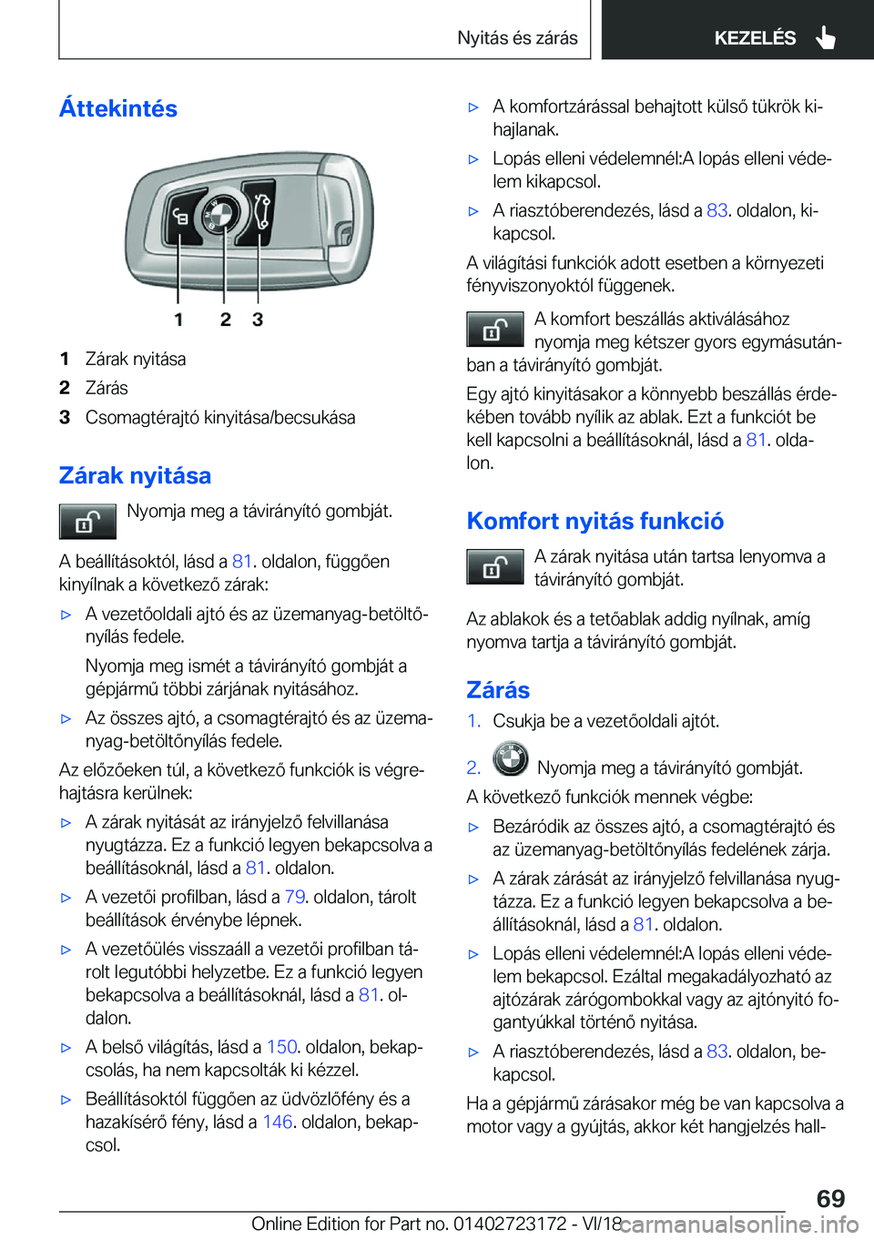 BMW 4 SERIES GRAN COUPE 2019  Kezelési útmutató (in Hungarian) �