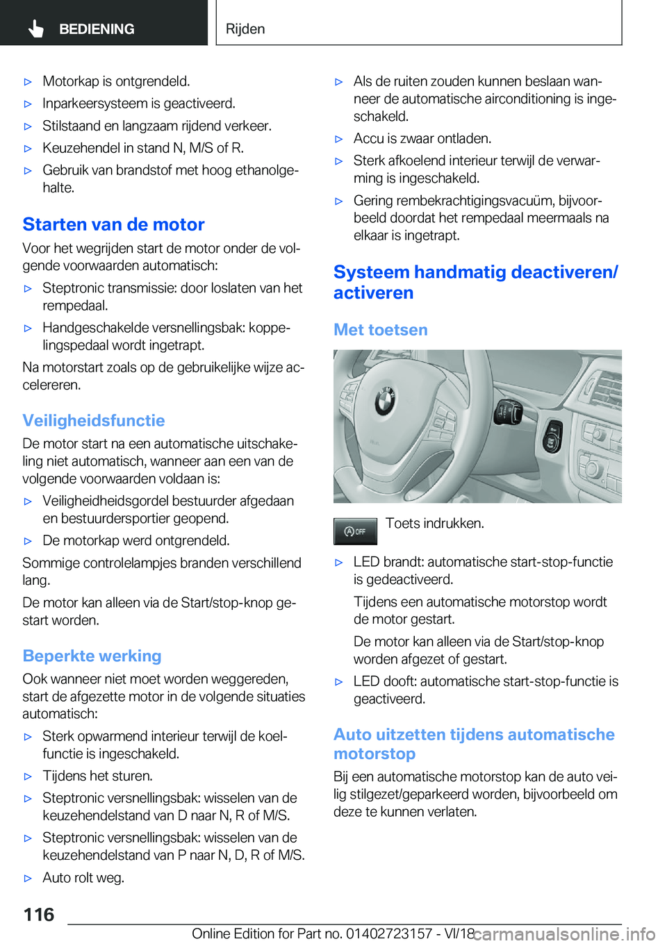 BMW 4 SERIES GRAN COUPE 2019  Instructieboekjes (in Dutch) 'x�M�o�t�o�r�k�a�p��i�s��o�n�t�g�r�e�n�d�e�l�d�.'x�I�n�p�a�r�k�e�e�r�s�y�s�t�e�e�m��i�s��g�e�a�c�t�i�v�e�e�r�d�.'x�S�t�i�l�s�t�a�a�n�d��e�n��l�a�n�g�z�a�a�m��r�i�j�d�e�n�d��v�e�r�k