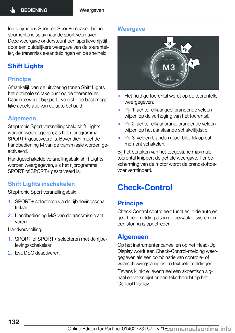 BMW 4 SERIES GRAN COUPE 2019  Instructieboekjes (in Dutch) �I�n��d�e��r�i�j�m�o�d�u�s��S�p�o�r�t��e�n��S�p�o�r�t�+��s�c�h�a�k�e�l�t��h�e�t��i�nj�s�t�r�u�m�e�n�t�e�n�d�i�s�p�l�a�y��n�a�a�r��d�e��s�p�o�r�t�w�e�e�r�g�a�v�e�n�.�D�e�z�e��w�e�e�r�g�a�v