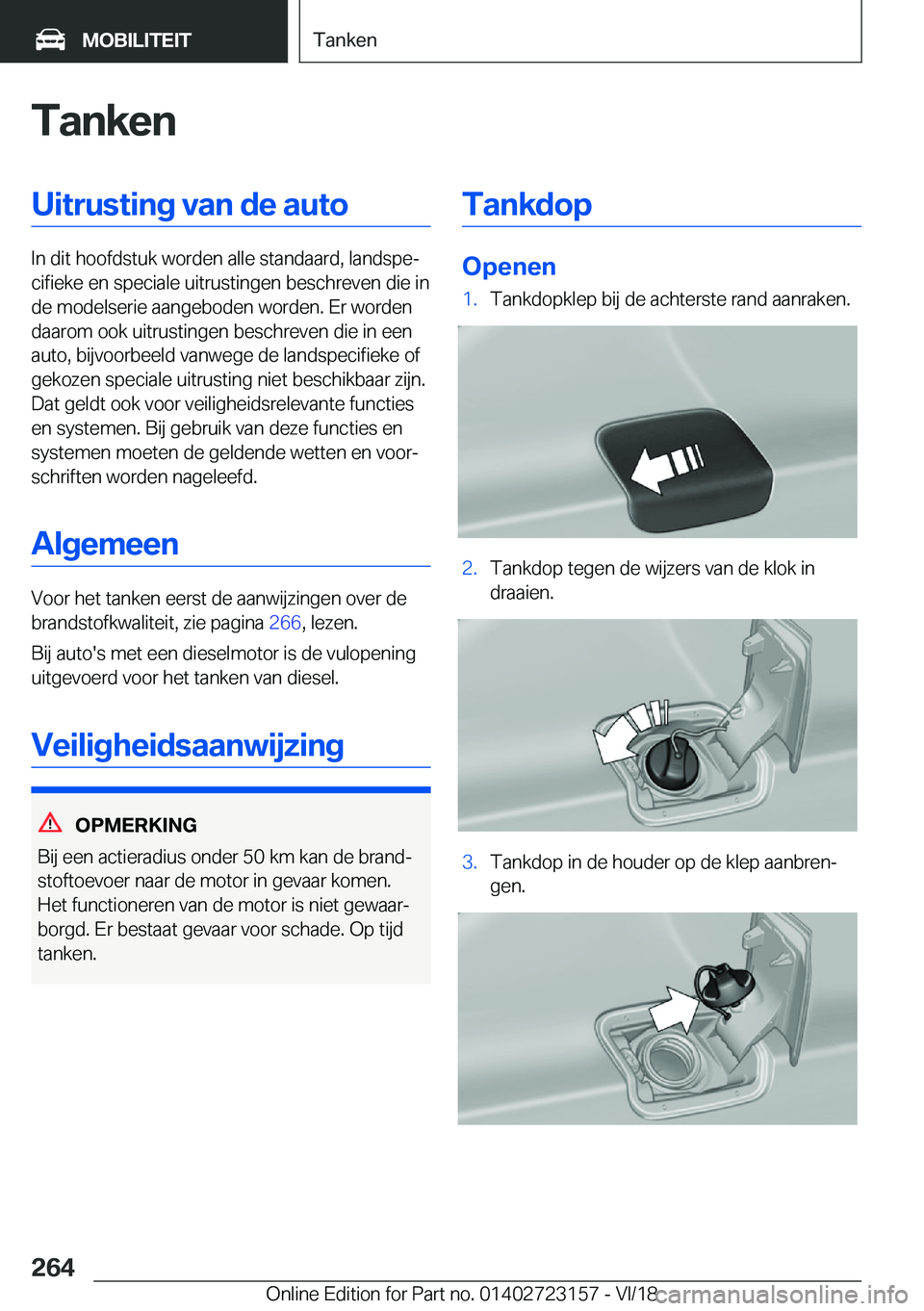 BMW 4 SERIES GRAN COUPE 2019  Instructieboekjes (in Dutch) �T�a�n�k�e�n�U�i�t�r�u�s�t�i�n�g��v�a�n��d�e��a�u�t�o
�I�n��d�i�t��h�o�o�f�d�s�t�u�k��w�o�r�d�e�n��a�l�l�e��s�t�a�n�d�a�a�r�d�,��l�a�n�d�s�p�ej�c�i�f�i�e�k�e��e�n��s�p�e�c�i�a�l�e��u�i�t�