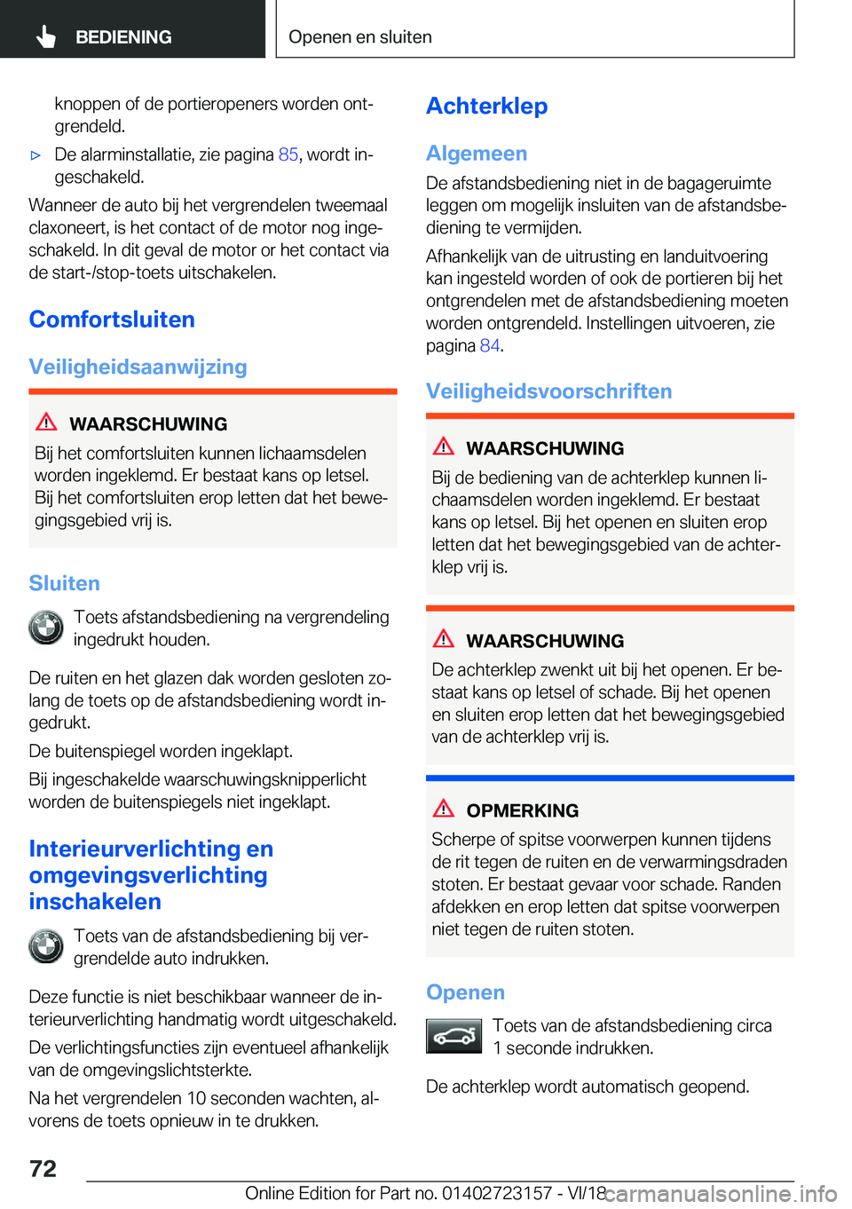 BMW 4 SERIES GRAN COUPE 2019  Instructieboekjes (in Dutch) �k�n�o�p�p�e�n��o�f��d�e��p�o�r�t�i�e�r�o�p�e�n�e�r�s��w�o�r�d�e�n��o�n�tj
�g�r�e�n�d�e�l�d�.'x�D�e��a�l�a�r�m�i�n�s�t�a�l�l�a�t�i�e�,��z�i�e��p�a�g�i�n�a� �8�5�,��w�o�r�d�t��i�nj
�g�