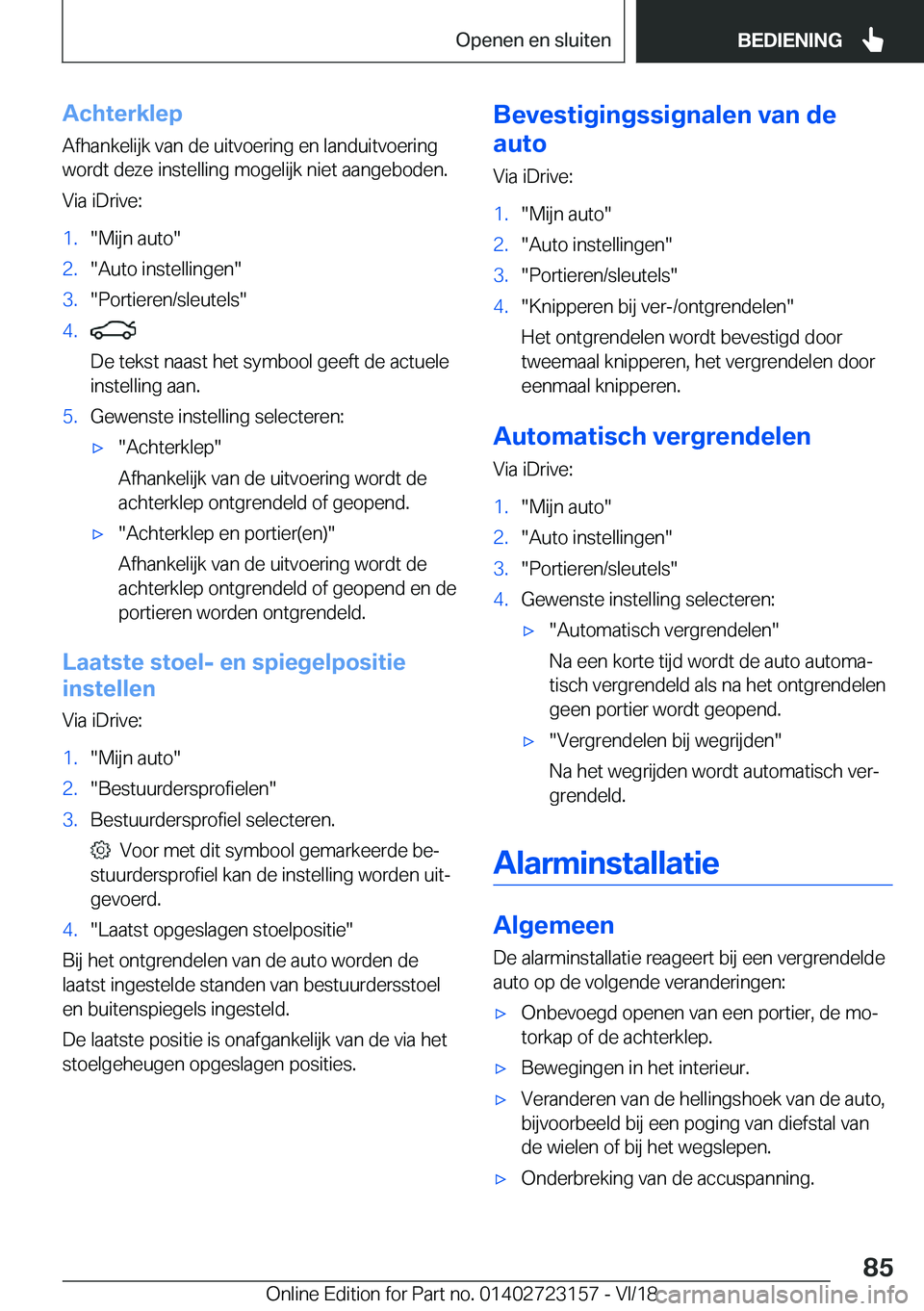 BMW 4 SERIES GRAN COUPE 2019  Instructieboekjes (in Dutch) �A�c�h�t�e�r�k�l�e�p�A�f�h�a�n�k�e�l�i�j�k��v�a�n��d�e��u�i�t�v�o�e�r�i�n�g��e�n��l�a�n�d�u�i�t�v�o�e�r�i�n�g�w�o�r�d�t��d�e�z�e��i�n�s�t�e�l�l�i�n�g��m�o�g�e�l�i�j�k��n�i�e�t��a�a�n�g�e�b�o