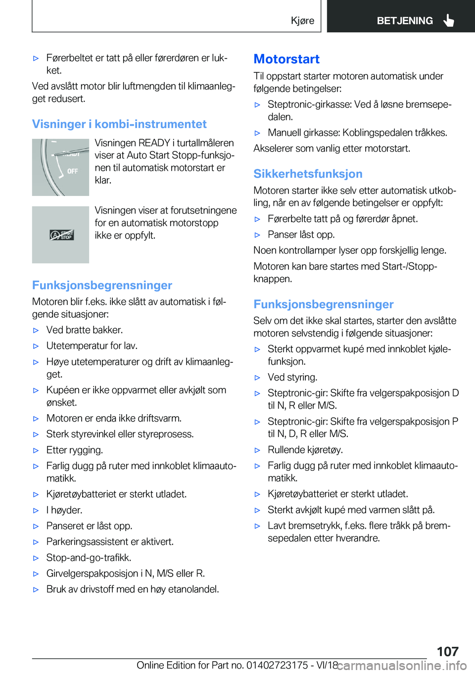 BMW 4 SERIES GRAN COUPE 2019  InstruksjonsbØker (in Norwegian) x�F�
