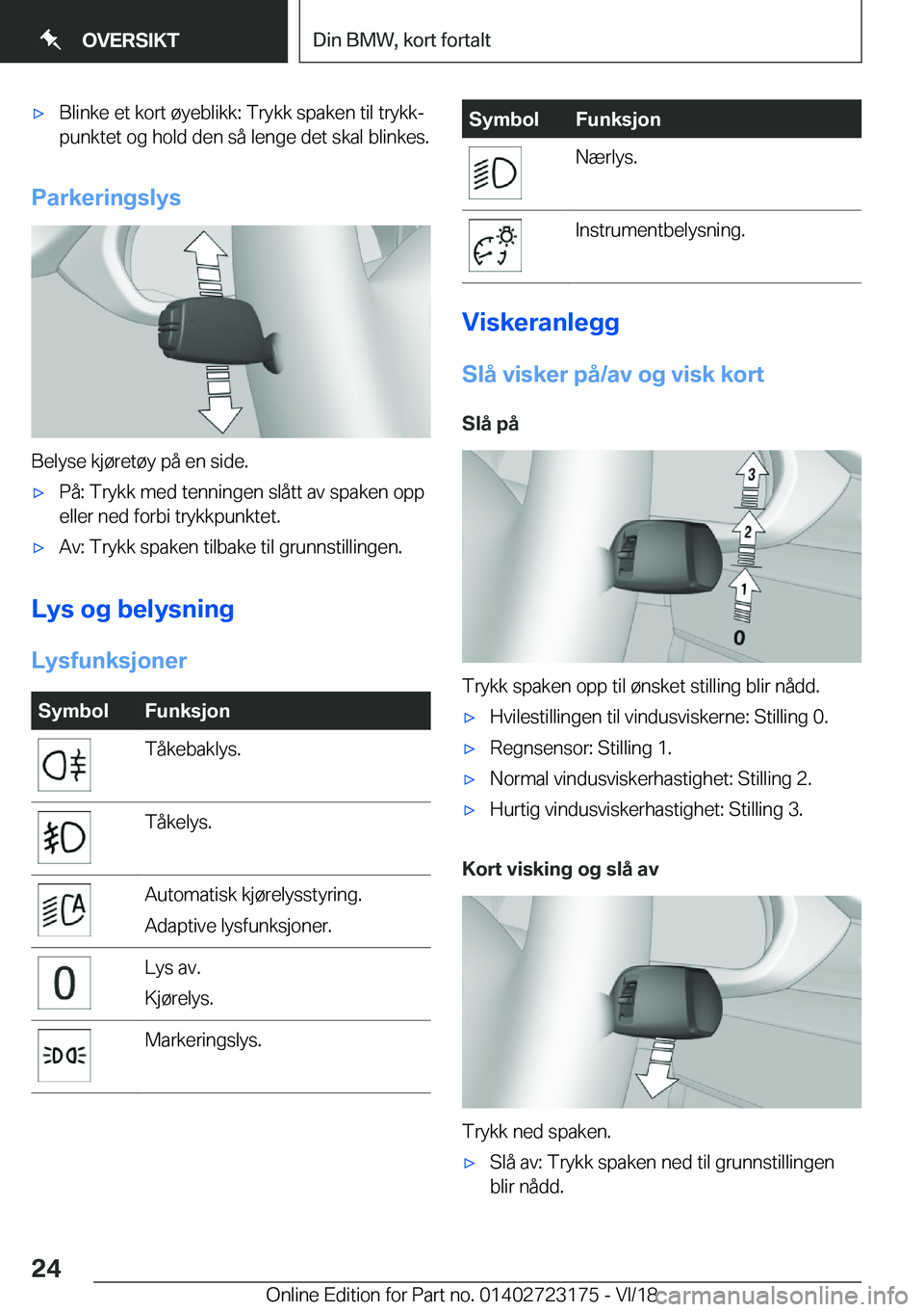 BMW 4 SERIES GRAN COUPE 2019  InstruksjonsbØker (in Norwegian) x�B�l�i�n�k�e��e�t��k�o�r�t��