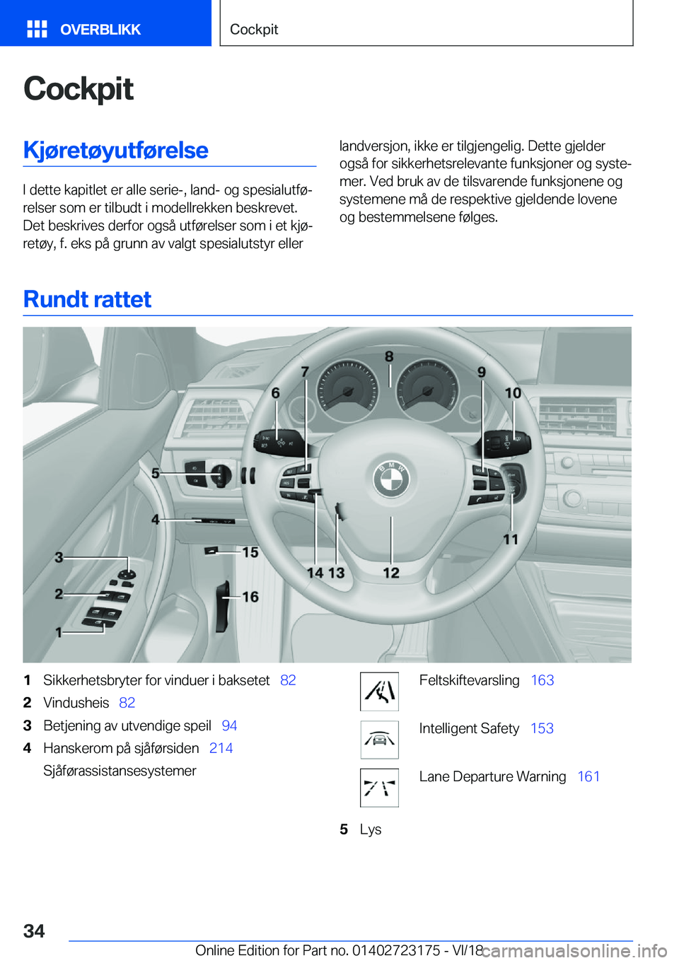 BMW 4 SERIES GRAN COUPE 2019  InstruksjonsbØker (in Norwegian) �C�o�c�k�p�i�t�K�j�