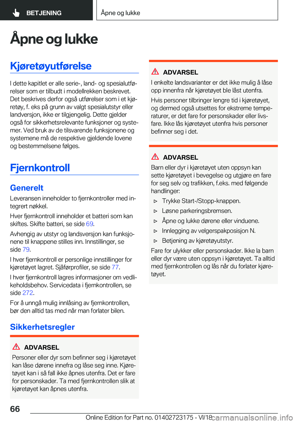 BMW 4 SERIES GRAN COUPE 2019  InstruksjonsbØker (in Norwegian) �