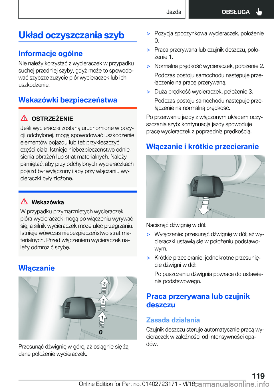 BMW 4 SERIES GRAN COUPE 2019  Instrukcja obsługi (in Polish) �U�k�ł�a�d��o�c�z�y�s�z�c�z�a�n�i�a��s�z�y�b
�I�n�f�o�r�m�a�c�j�e��o�g�