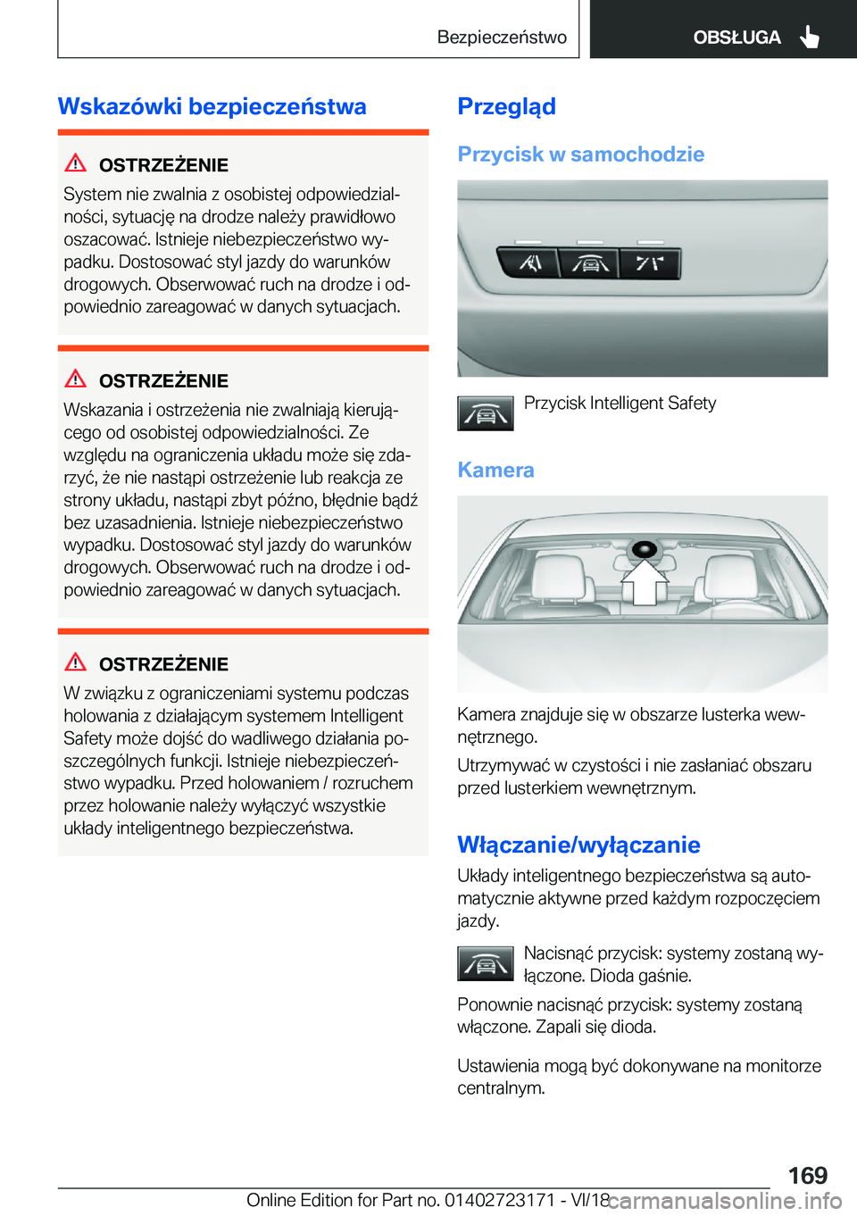 BMW 4 SERIES GRAN COUPE 2019  Instrukcja obsługi (in Polish) �W�s�k�a�z�
