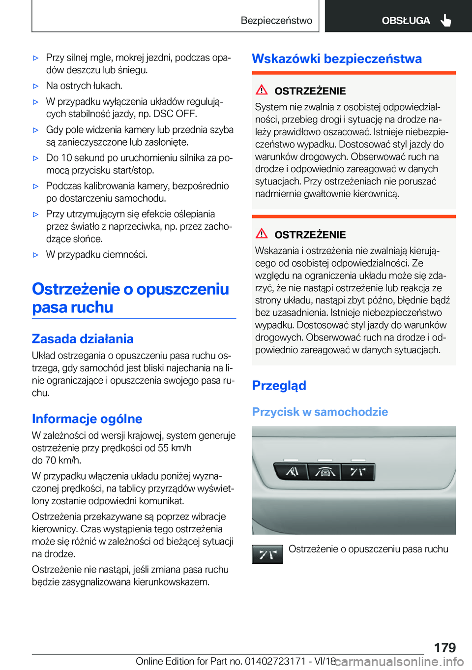 BMW 4 SERIES GRAN COUPE 2019  Instrukcja obsługi (in Polish) 'x�P�r�z�y��s�i�l�n�e�j��m�g�l�e�,��m�o�k�r�e�j��j�e�z�d�n�i�,��p�o�d�c�z�a�s��o�p�aj
�d�