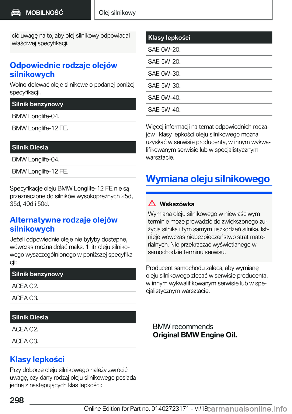BMW 4 SERIES GRAN COUPE 2019  Instrukcja obsługi (in Polish) �c�i�