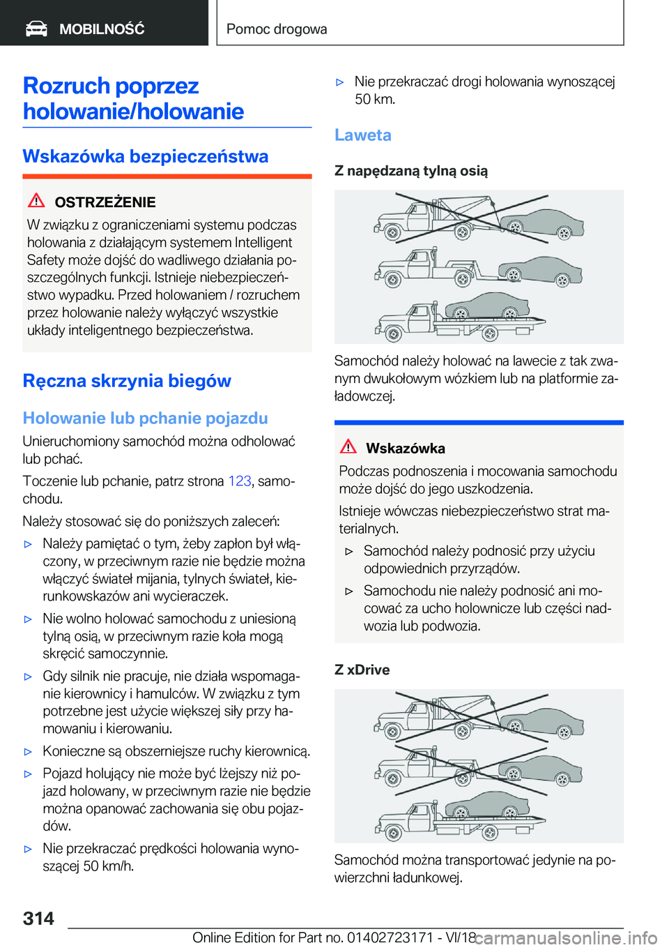 BMW 4 SERIES GRAN COUPE 2019  Instrukcja obsługi (in Polish) �R�o�z�r�u�c�h��p�o�p�r�z�e�z�h�o�l�o�w�a�n�i�e�/�h�o�l�o�w�a�n�i�e
�W�s�k�a�z�