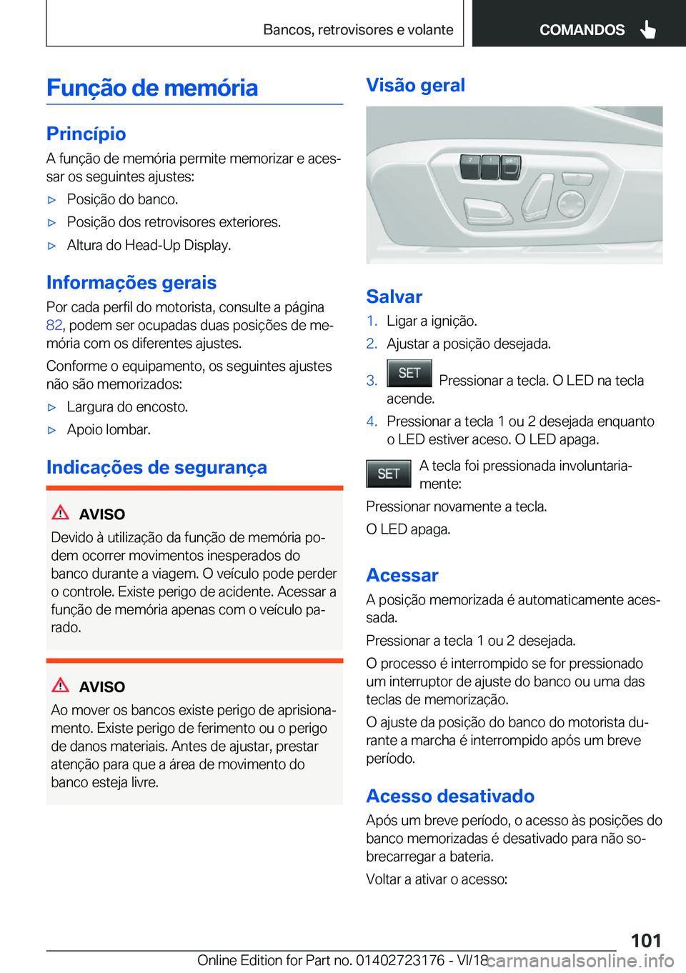 BMW 4 SERIES GRAN COUPE 2019  Manual do condutor (in Portuguese) �F�u�n�