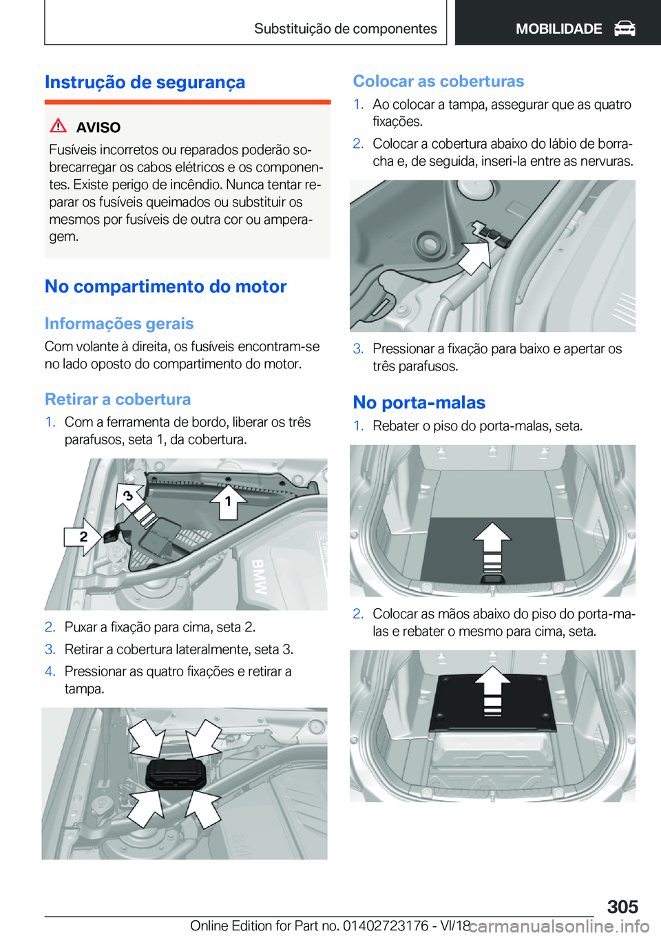 BMW 4 SERIES GRAN COUPE 2019  Manual do condutor (in Portuguese) �I�n�s�t�r�u�