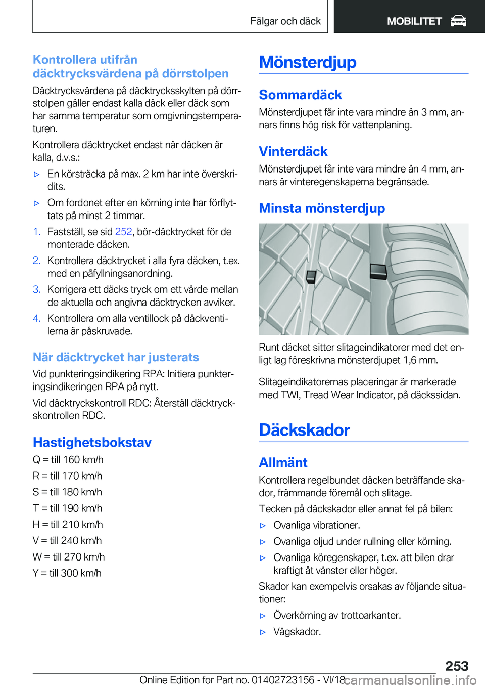 BMW 4 SERIES GRAN COUPE 2019  InstruktionsbÖcker (in Swedish) �K�o�n�t�r�o�l�l�e�r�a��u�t�i�f�r�å�n
�d�ä�c�k�t�r�y�c�k�s�v�ä�r�d�e�n�a��p�å��d�