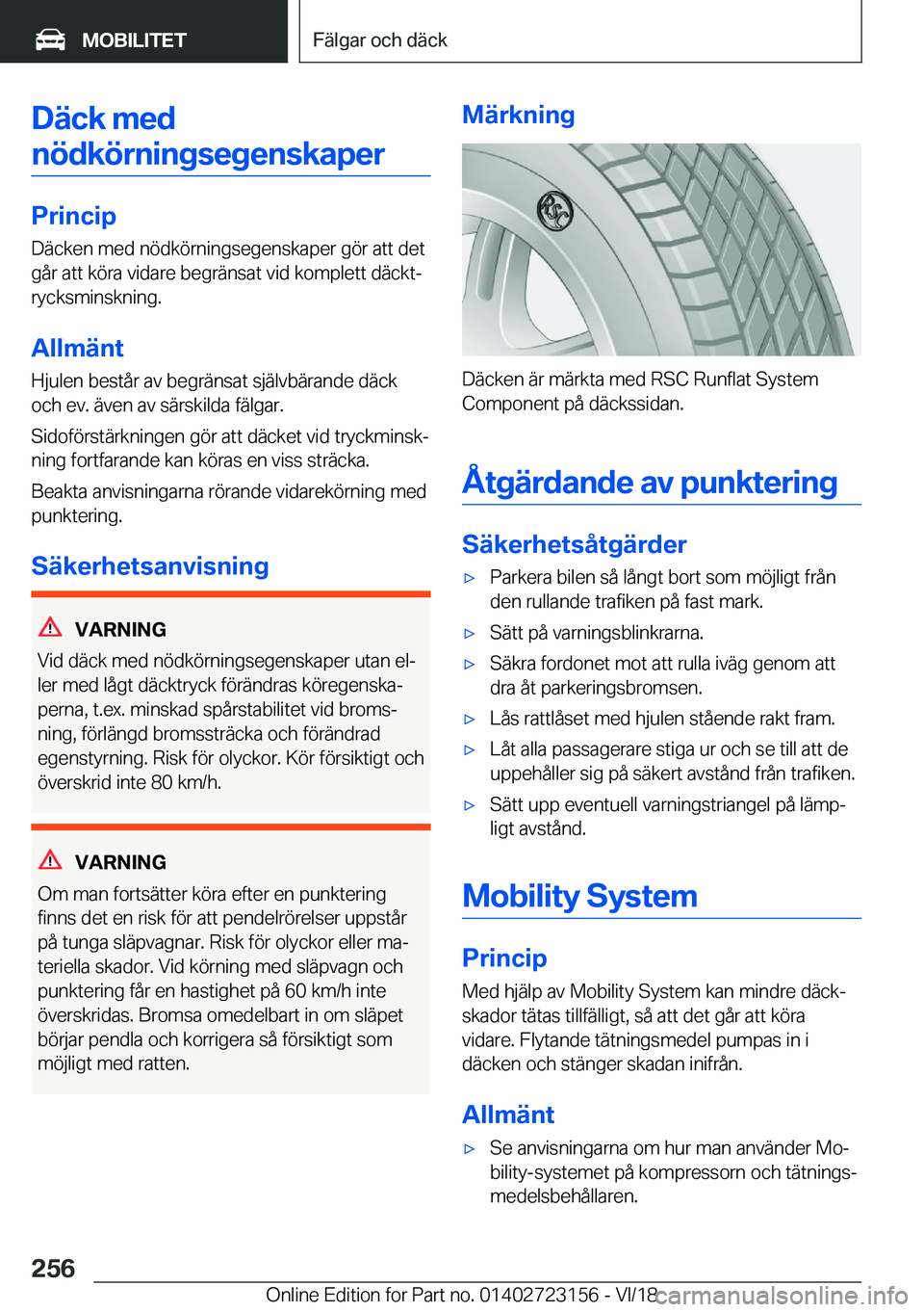 BMW 4 SERIES GRAN COUPE 2019  InstruktionsbÖcker (in Swedish) �D�ä�c�k��m�e�d�n�