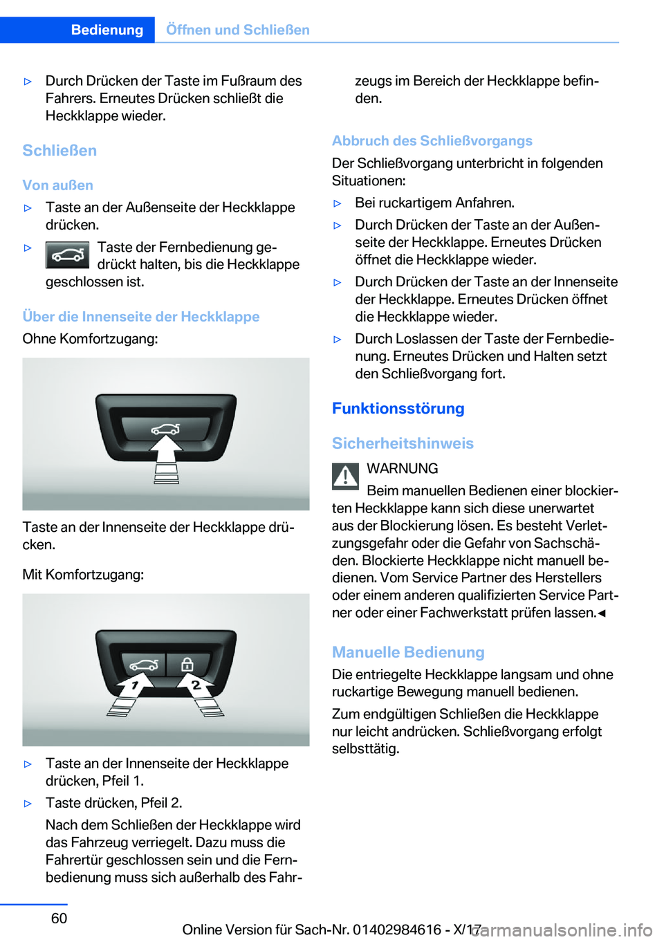BMW 4 SERIES GRAN COUPE 2018  Betriebsanleitungen (in German) y�D�u�r�c�h� �D�r�