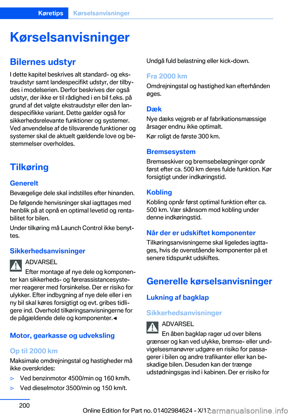 BMW 4 SERIES GRAN COUPE 2018  InstruktionsbØger (in Danish) �K�