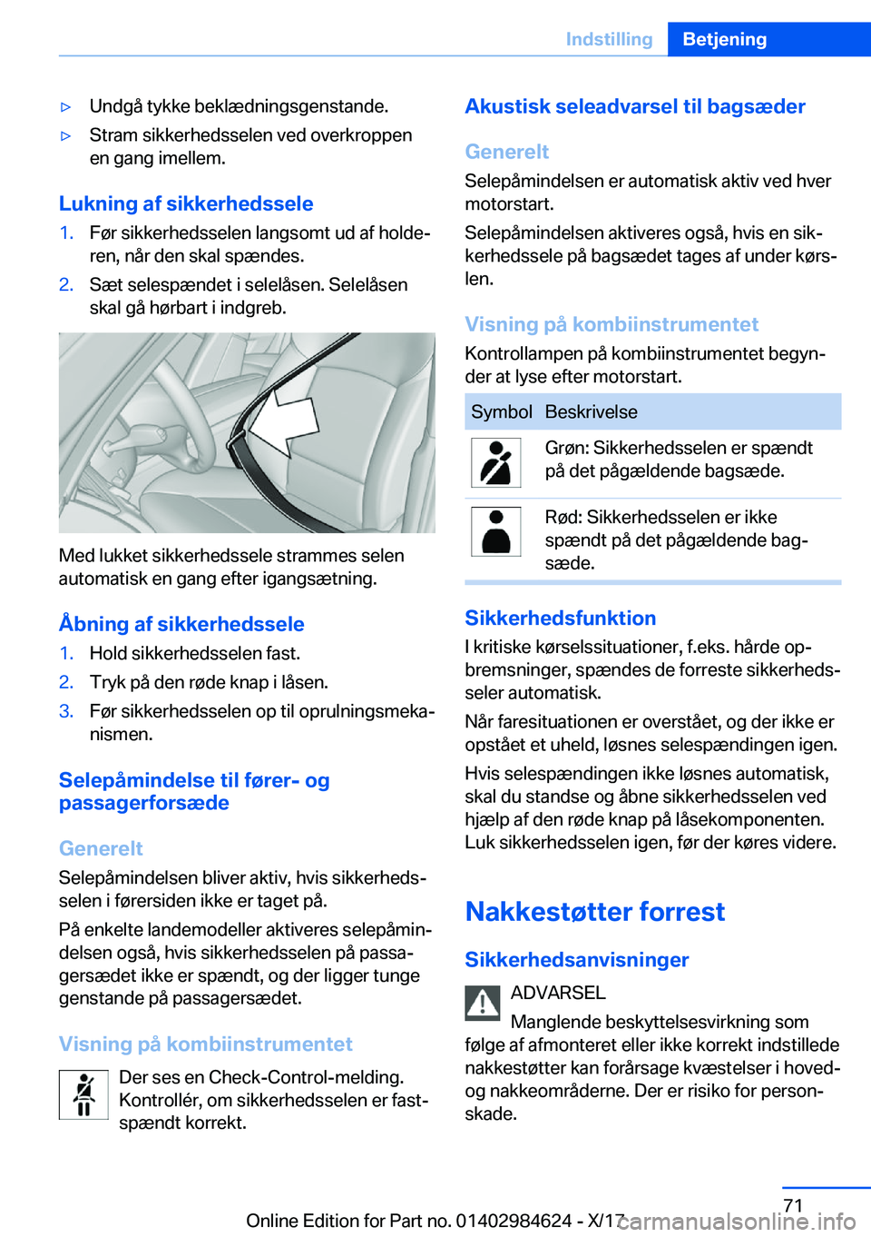 BMW 4 SERIES GRAN COUPE 2018  InstruktionsbØger (in Danish) 'y�U�n�d�g�å� �t�y�k�k�e� �b�e�k�l�æ�d�n�i�n�g�s�g�e�n�s�t�a�n�d�e�.'y�S�t�r�a�m� �s�i�k�k�e�r�h�e�d�s�s�e�l�e�n� �v�e�d� �o�v�e�r�k�r�o�p�p�e�n
�e�n� �g�a�n�g� �i�m�e�l�l�e�m�.
�L�u�k�n�i�n