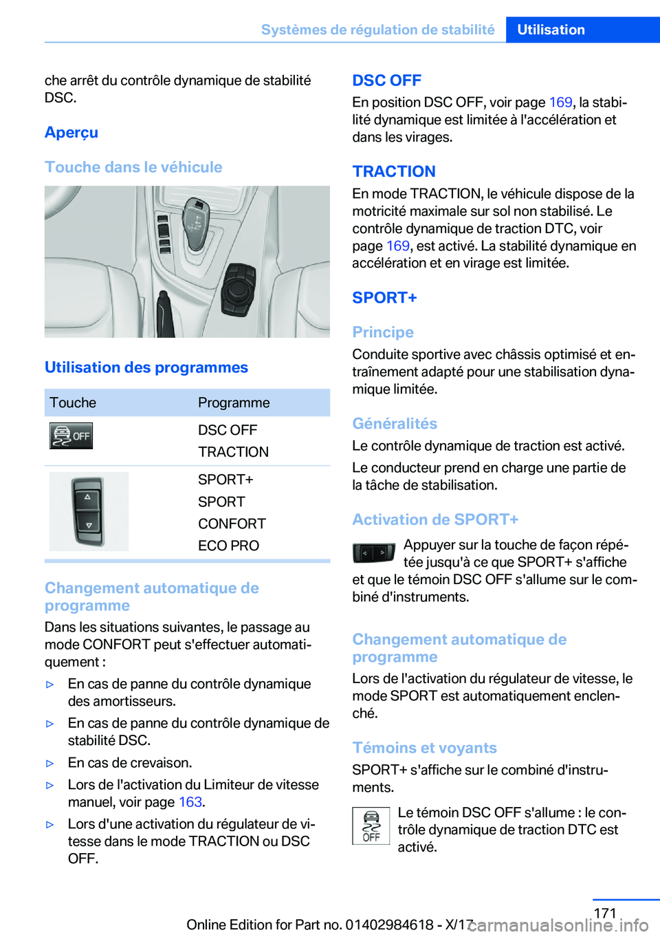 BMW 4 SERIES GRAN COUPE 2018  Notices Demploi (in French) �c�h�e� �a�r�r�ê�t� �d�u� �c�o�n�t�r�