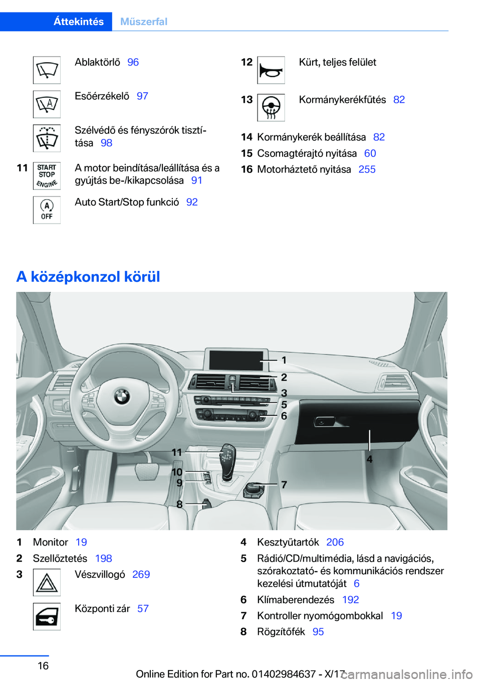BMW 4 SERIES GRAN COUPE 2018  Kezelési útmutató (in Hungarian) �A�b�l�a�k�t�