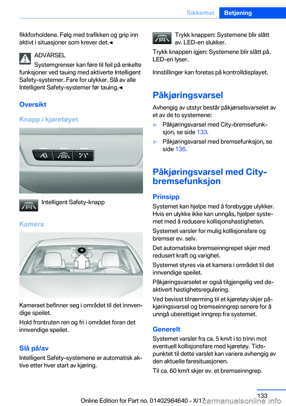 BMW 4 SERIES GRAN COUPE 2018  InstruksjonsbØker (in Norwegian) �f�i�k�k�f�o�r�h�o�l�d�e�n�e�.� �F�