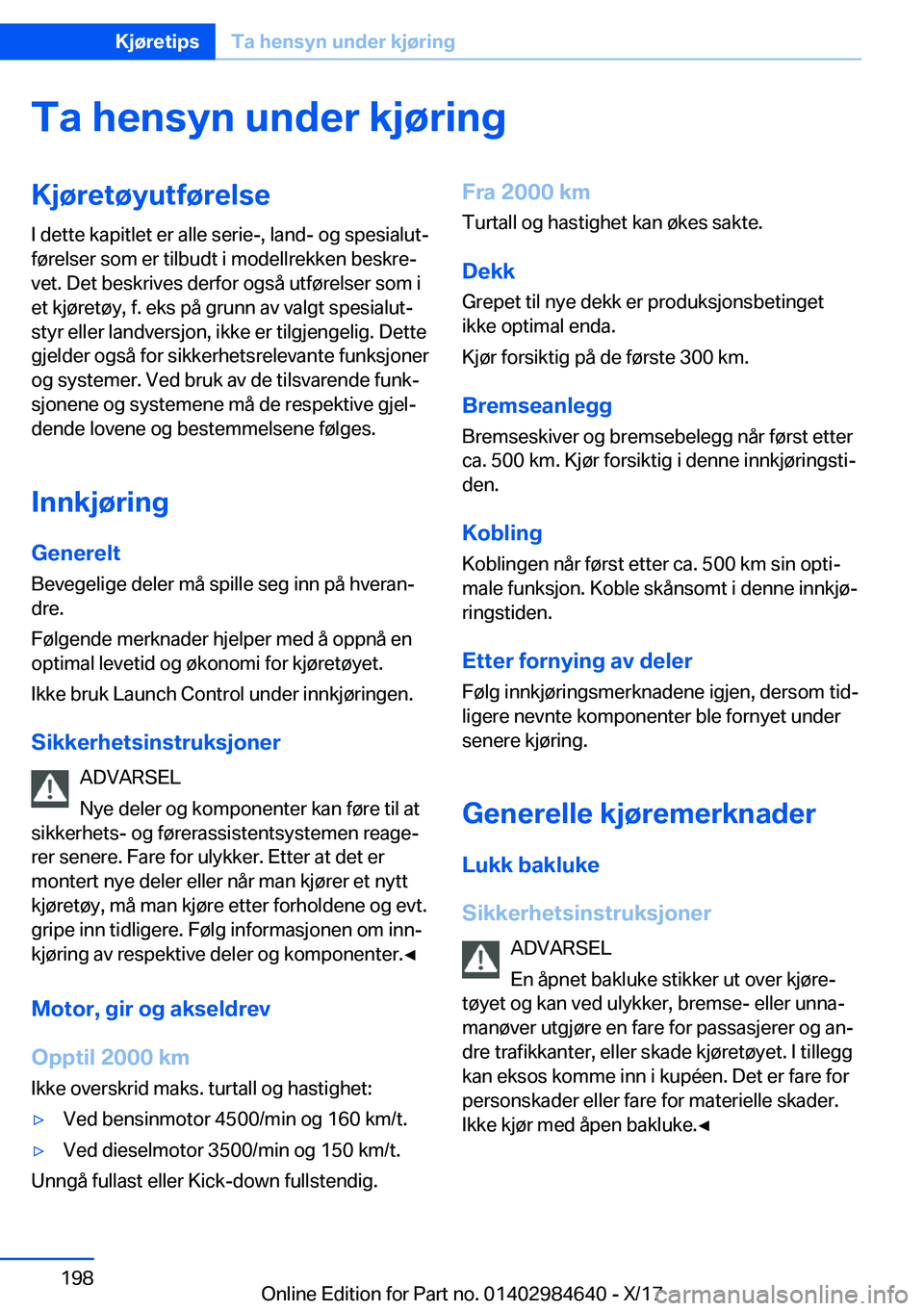 BMW 4 SERIES GRAN COUPE 2018  InstruksjonsbØker (in Norwegian) �T�a��h�e�n�s�y�n��u�n�d�e�r��k�j�