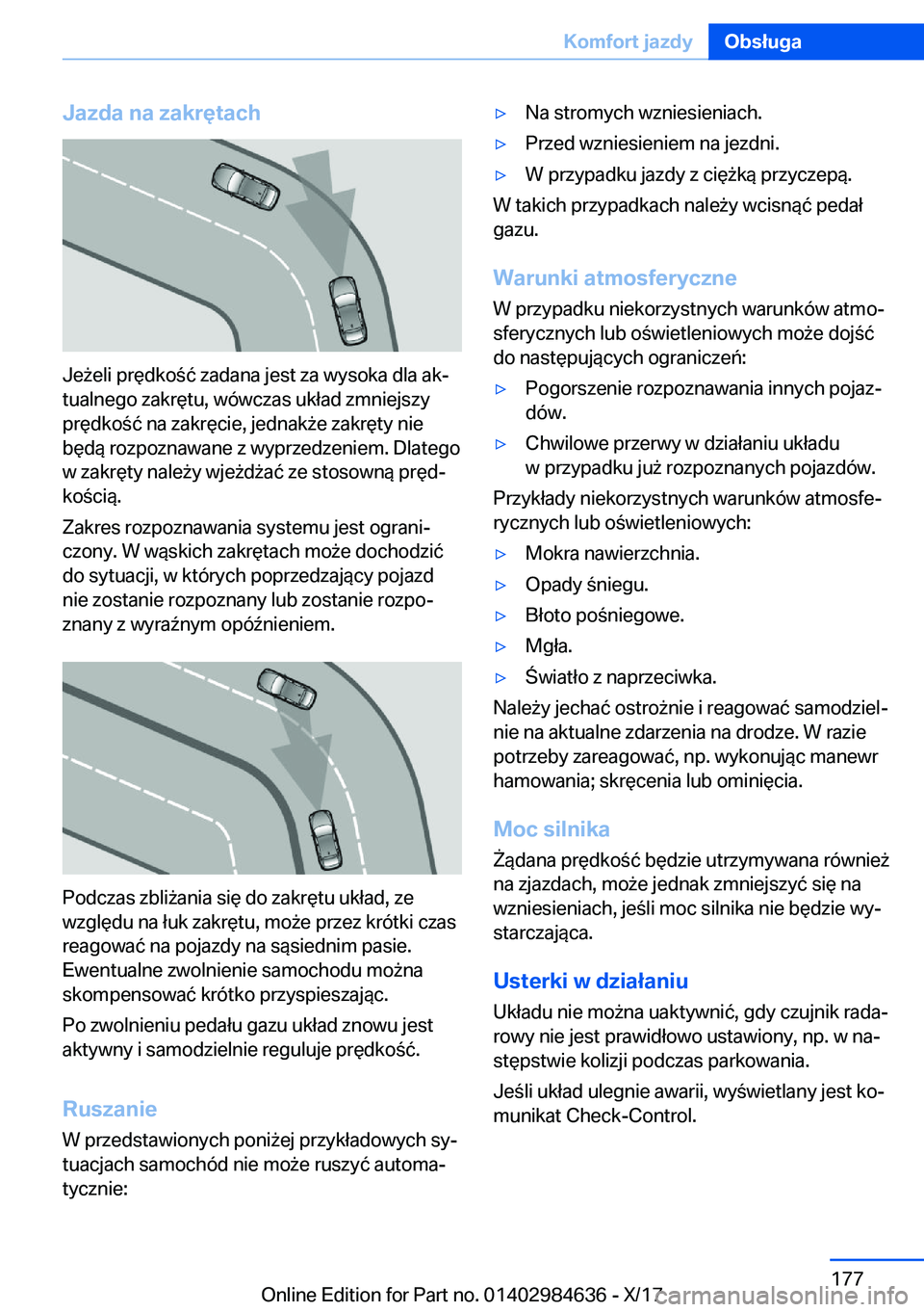 BMW 4 SERIES GRAN COUPE 2018  Instrukcja obsługi (in Polish) �J�a�z�d�a��n�a��z�a�k�r�
