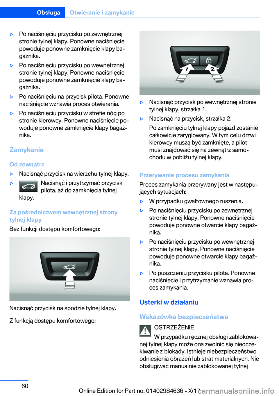 BMW 4 SERIES GRAN COUPE 2018  Instrukcja obsługi (in Polish) 'y�P�o� �n�a�c�i �n�i�
