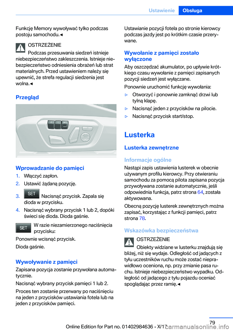 BMW 4 SERIES GRAN COUPE 2018  Instrukcja obsługi (in Polish) �F�u�n�k�c�j�