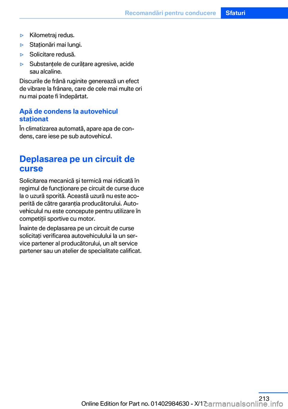 BMW 4 SERIES GRAN COUPE 2018  Ghiduri De Utilizare (in Romanian) 'y�K�i�l�o�m�e�t�r�a�j� �r�e�d�u�s�.'y�S�t�a *�i�o�n�
